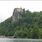 The castle is perched on a high bluff....