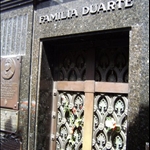 DUARTE GRAVE, CEMENTERIO DE LA RECOLETA, BUENOS AIRES. DON