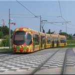 2nd stop near Montpellier with its colourful trams....
