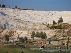 THE FROZEN WATERFALL OF PAMUKKALE