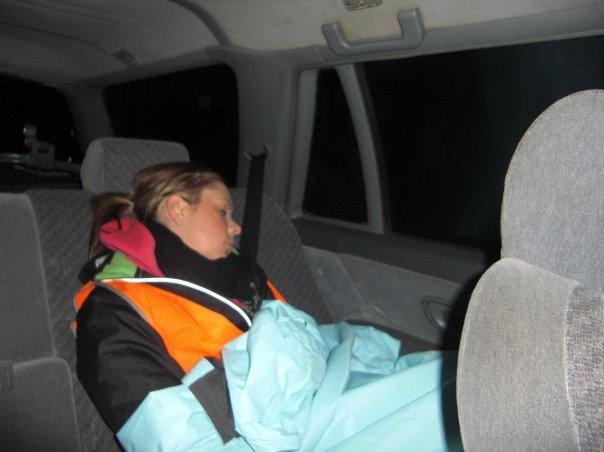 Amy asleep