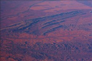 Our first glimpses of Australia from the plane