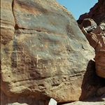 Nabataean rock carvings 