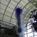 one of many GLASS sculptures on exhibit at the Gardens, St. Louis, Missouri, U.S.