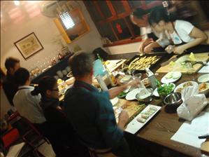 This shot was actually taken through an overhead mirror