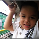 Little boy in train SE6