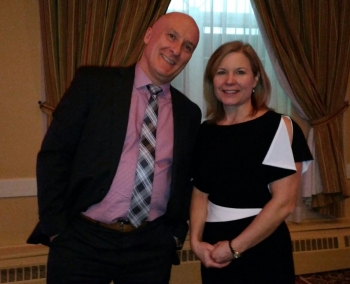 Atlantic Provinces Trucking Association executive director Jean-Marc Picard and Angela Splinter, executive director of Trucking HR Canada.