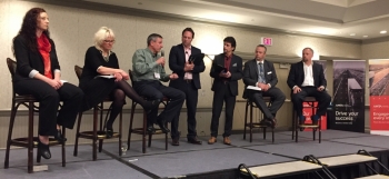 Panelists agreed that fully autonomous trucks are at least a decade away.