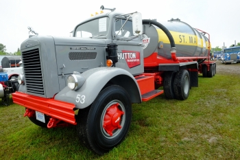 Hutton Transport's immaculate 1957 White Mustang 9000T