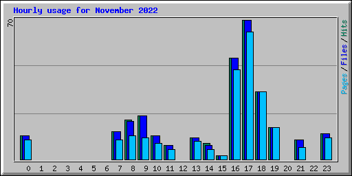 Hourly usage for November 2022