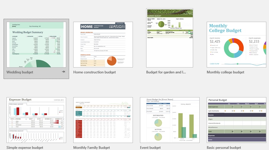 Create a Budget Template in Excel