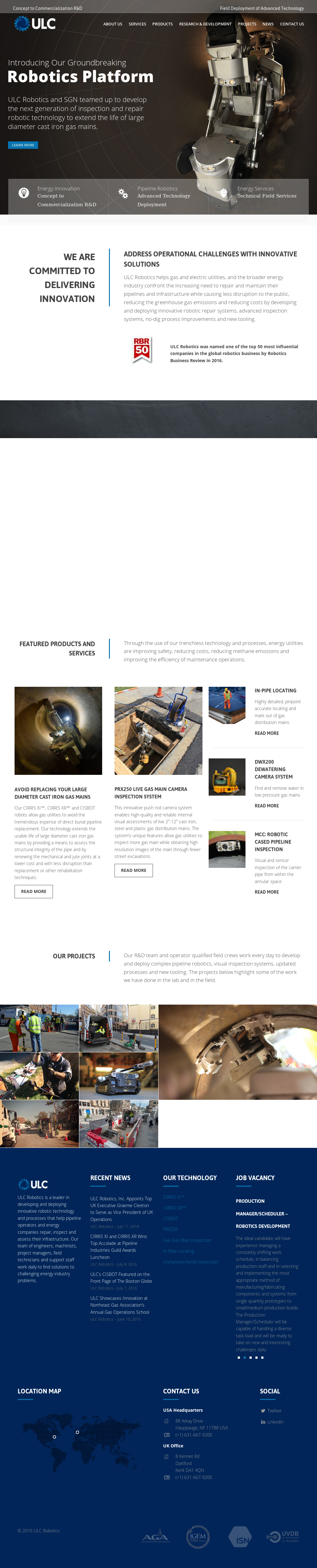 ulc pipeline robotics