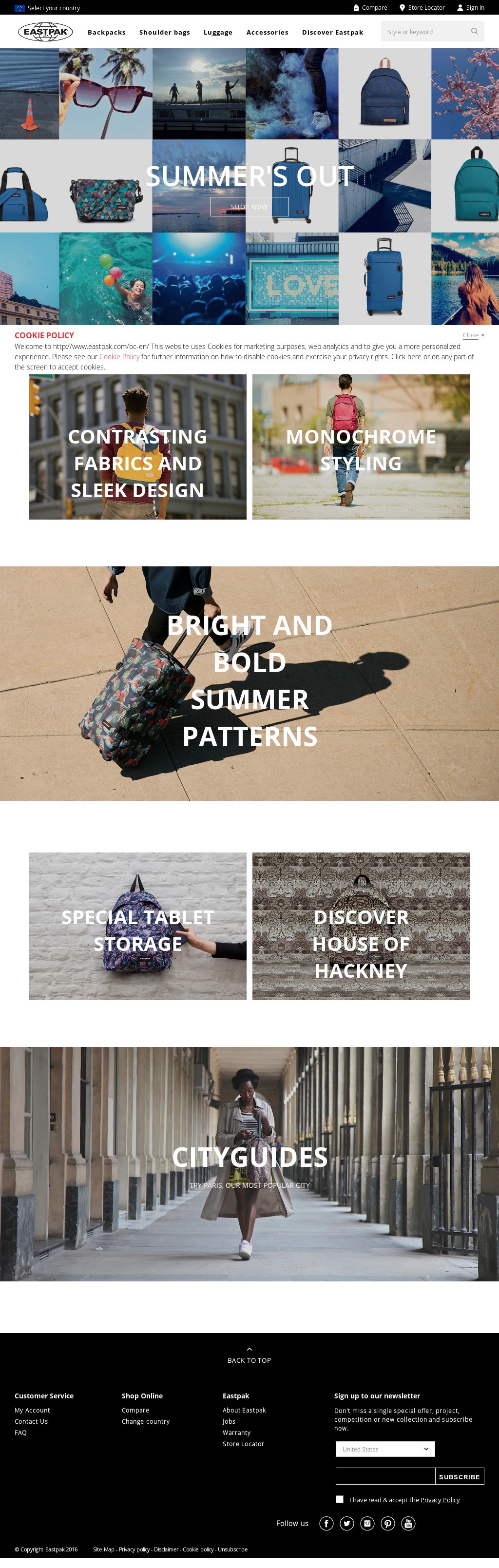 eastpak usa store locator