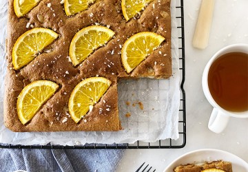 Orange and Macadamia Blondies