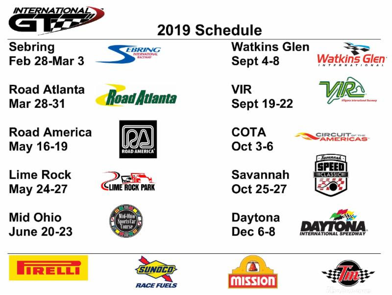 international gt race schedule