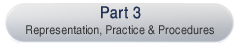 Part 3 - Representation, Practice and Procedures