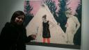 Link to: Janina and a painting with her and her tipi