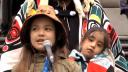 Link to: Ta'Kaiya Blaney's performance and speech at the No Tankers Rally 