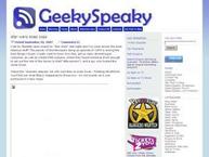Screenshot for geekyspeaky.com