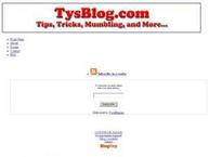 Screenshot for tysblog.com