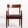 Ebony Inlay Armchair Front 