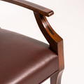 Ebony Inlay Armchair Detail Leather 