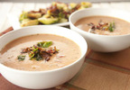 Muir Glen Tomato Bacon Brussels Bisque Recipe