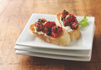 Muir Glen Fire Roasted Tomato and Olive Bruschetta