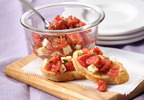 Muir Glen Garlic Crostini with Fresh Mozzarella