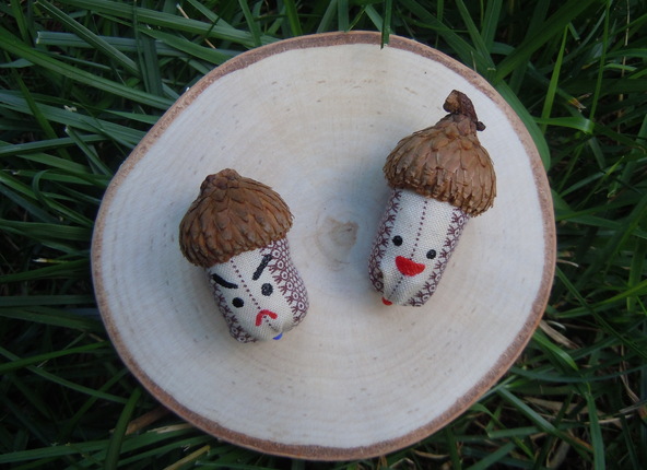 Happy Grumpy Plush Acorns