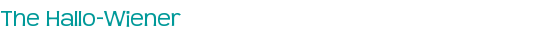 The Hallo-Wiener