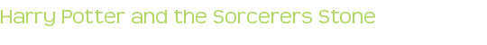 Harry Potter and the Sorcerer’s Stone