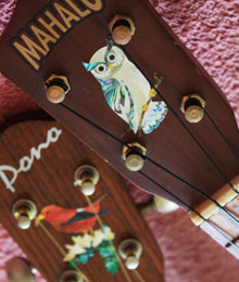 owl inlay decal