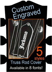 Cutom Engraved Truss Rod Cover