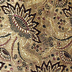 SILK BROCADE PATTERNED - SAGE GOLD [BR701]