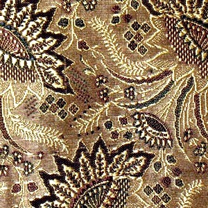 SILK BROCADE PATTERNED - DK OLIVE  [BR717]