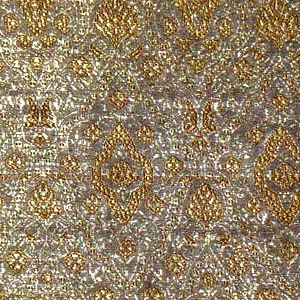 SILK BROCADE PATTERNED - SHIMMER GOLD  [BR731]