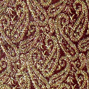 SILK BROCADE PATTERNED - MAROON GOLD [BR739]