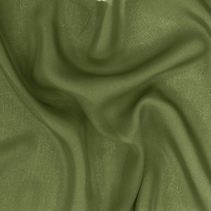 SILK DOUBLE GEORGETTE SOLIDS - PESTO [DGP540]