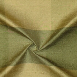 SILK DUPIONI PLAIDS - GMIST DK.OLIVE LIME GREEN [DMP458]