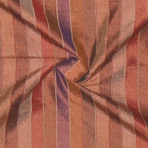 SILK DUPIONI STRIPES - MAUVE MOCHA [DMST125]