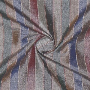 SILK DUPIONI STRIPES - BLUE VIOLET [DMST128]