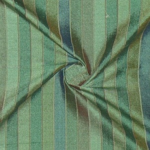 SILK DUPIONI STRIPES - SWEET JADE  [DMST130]