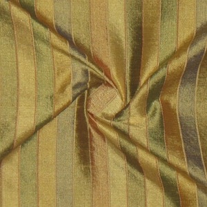 SILK DUPIONI STRIPES - BUTTERCUP [DMST131]
