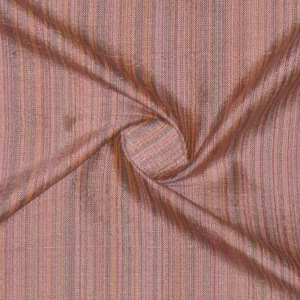 SILK DUPIONI STRIPES - WATERFALL LOTUS [DMST195]