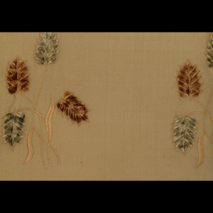 SILK DUPIONI EMBROIDERED-HEAVY - SURRY BEIGE [EMBH153]