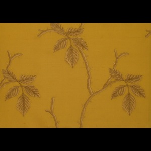 SILK DUPIONI EMBROIDERED-HEAVY - DANDELION [EMBH164]
