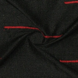 SILK DUPIONI EMBROIDERED-LIGHT - MIDNIGHT [EMBL167]