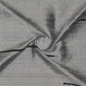SILK DUPIONI EMBROIDERED-LIGHT - SILVER MOONLT [EMBL189]
