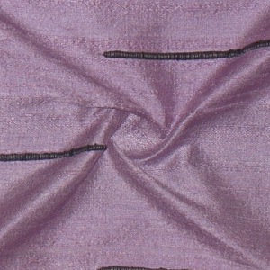 SILK DUPIONI EMBROIDERED-LIGHT - LILAC  [EMBL191]